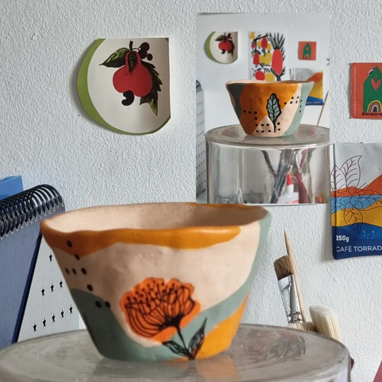 Vivianne — Vasos Alquímicos, cerâmica pintada à mão