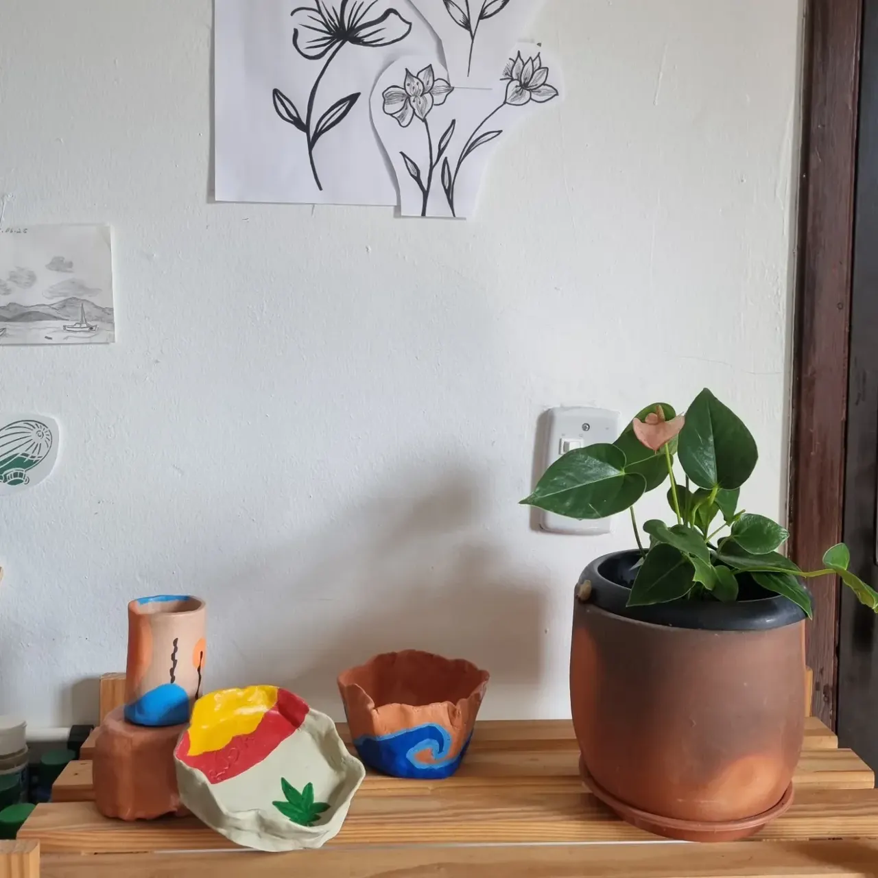 Vivianne — Vasos Alquímicos, cerâmica pintada à mão
