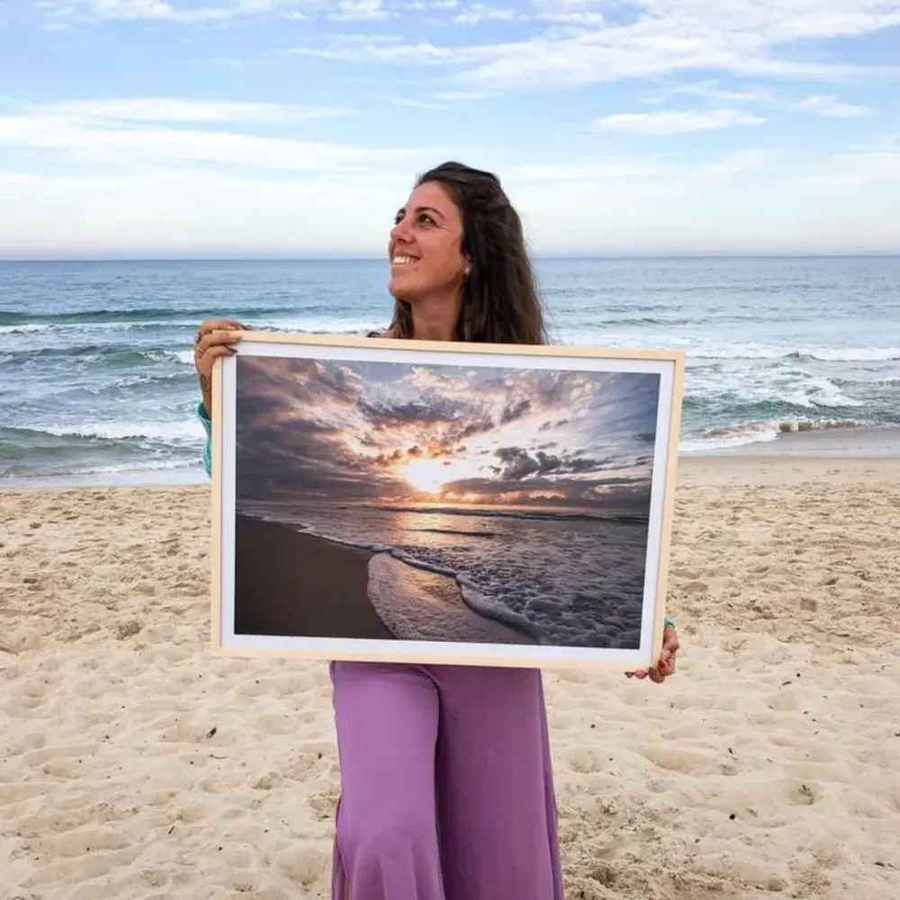 Quadro com moldura — Pôr do sol
